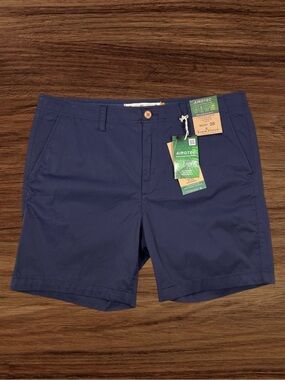Tailor Vintage Airotec Luxe Performance 7” Slim Fit Navy Blue Shorts. Size 38